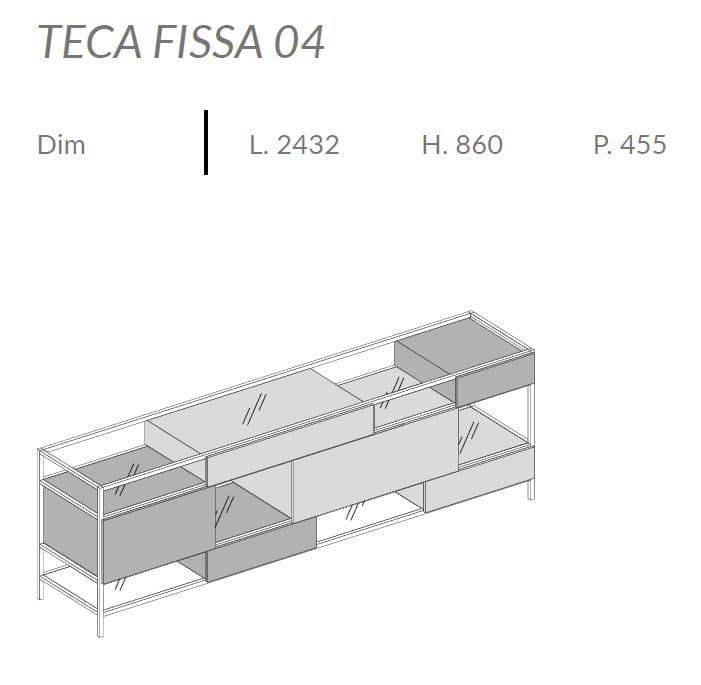 Comoda de living Teca 8