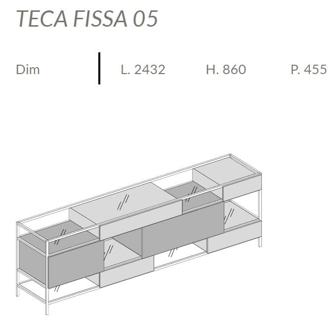Comoda de living Teca 9
