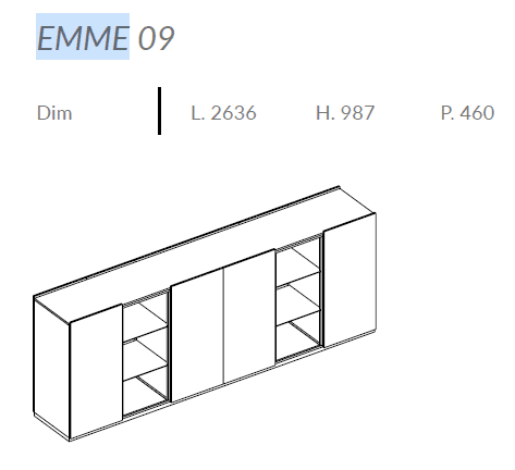 Comoda de living Emme 13