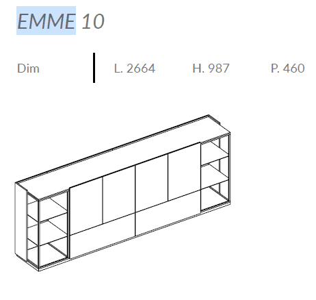 Comoda de living Emme 14