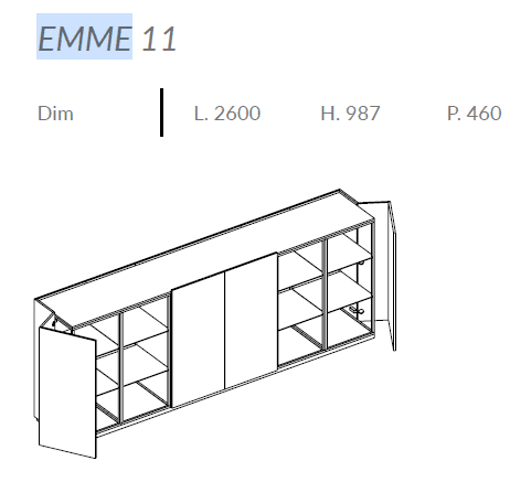 Comoda de living Emme 15