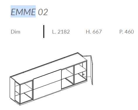 Comoda de living Emme 6