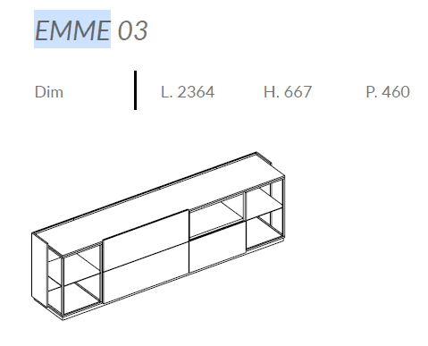 Comoda de living Emme 7