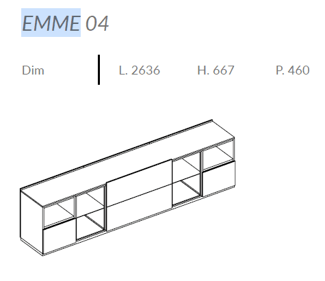 Comoda de living Emme 8