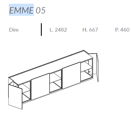 Comoda de living Emme 9