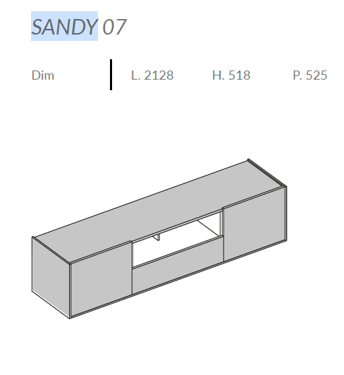 Comoda de living Sandy 10