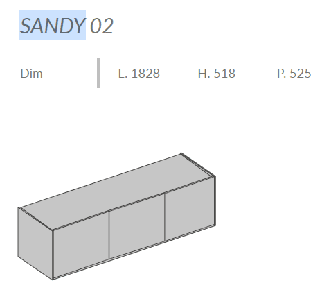 Comoda de living Sandy 5