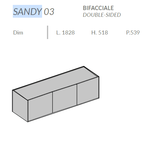 Comoda de living Sandy 6