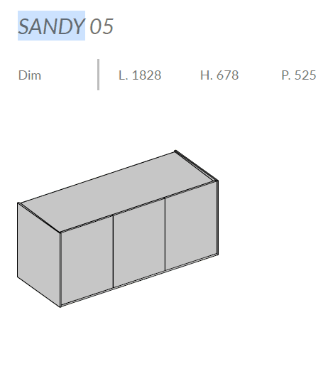 Comoda de living Sandy 8