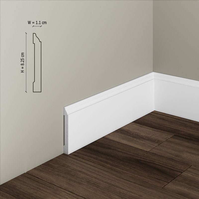 Plinta decorativa din polimer rigid S17 - 8.2x1.1x200 cm 3