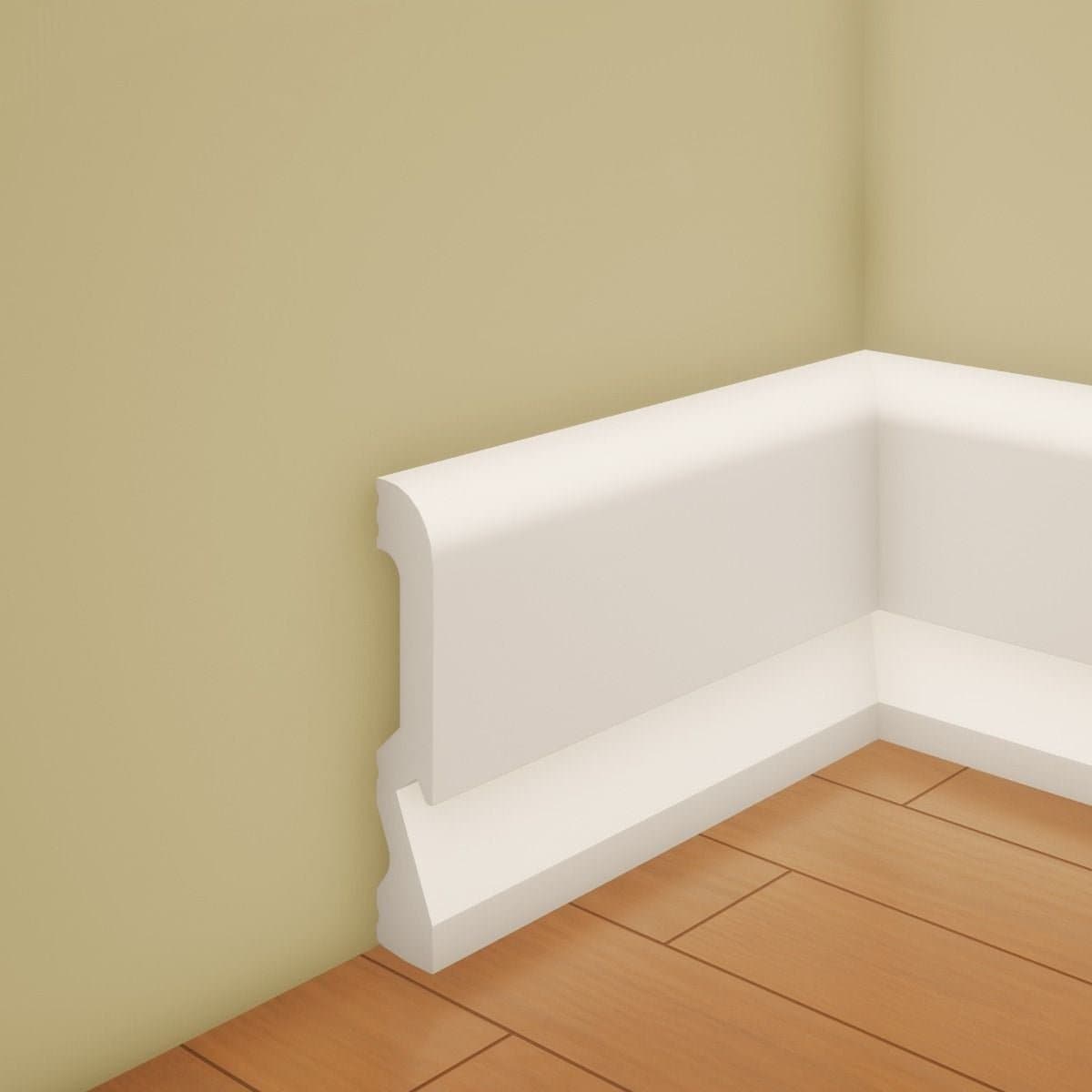 Plinta decorativa din polimer rigid S28 - 10x1.8x240 cm 2