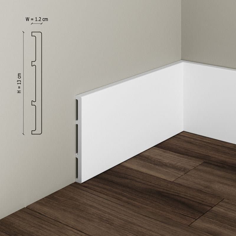 Plinta decorativa din polimer rigid S23 - 13x1.2x200 cm 3