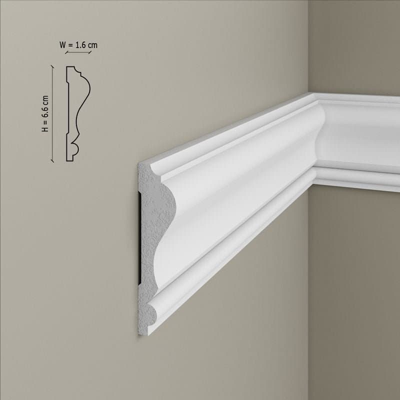 Brau decorativ din polimer rigid B11 - 6.6x1.6x200 cm 6