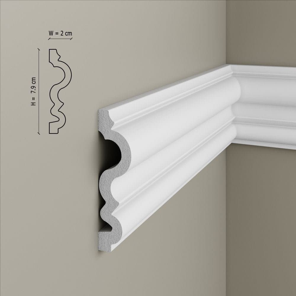 Brau decorativ din polimer rigid B12 - 8x2.1x200 cm 3