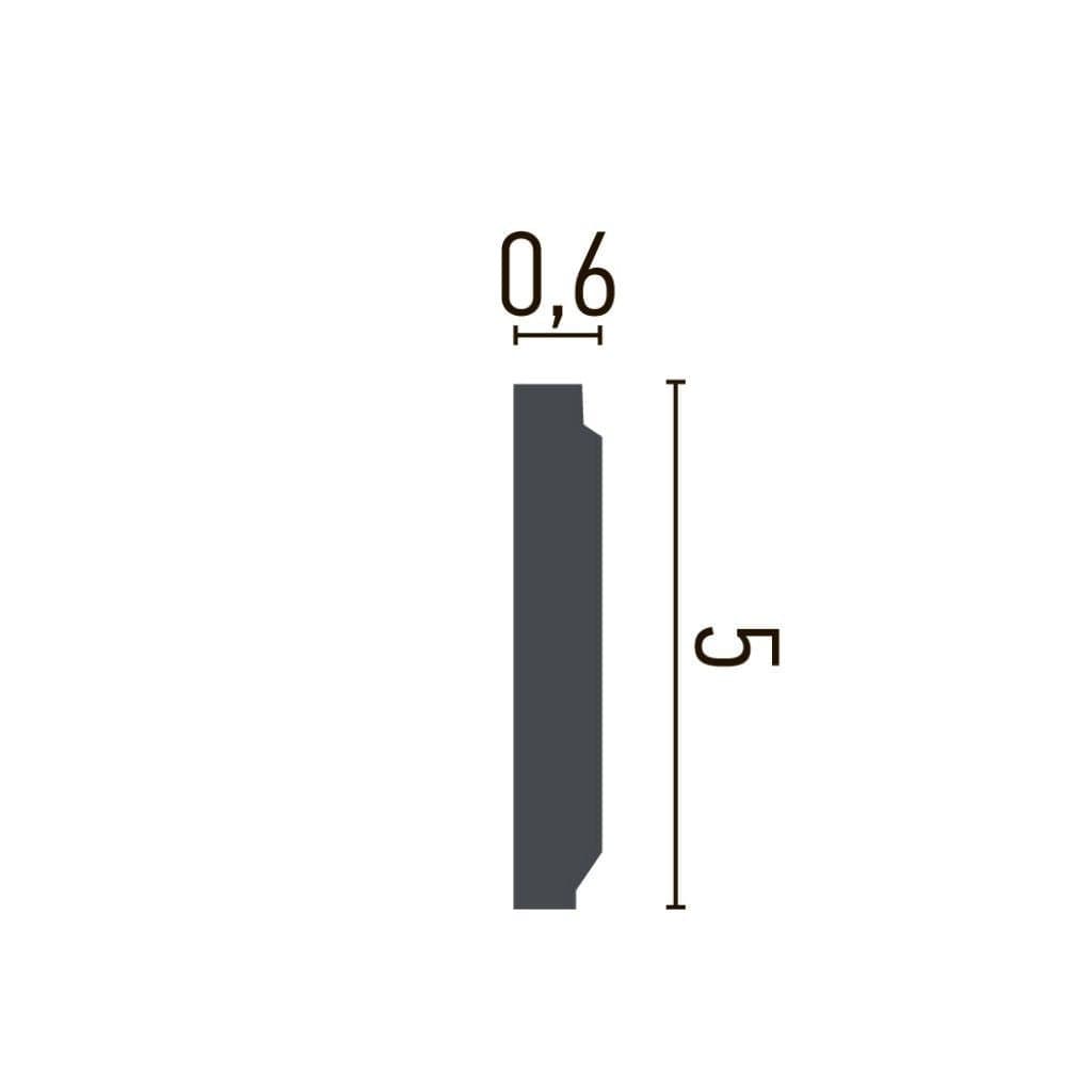 Brau decorativ din poliuretan CR781 - 5x0.6x200 cm 2