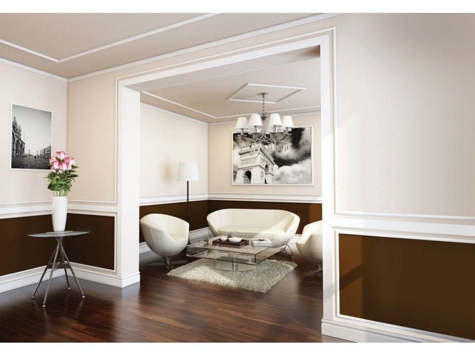 Cornisa decorativa din polimer rigid C1 - 1.1x1.9x200 cm 2