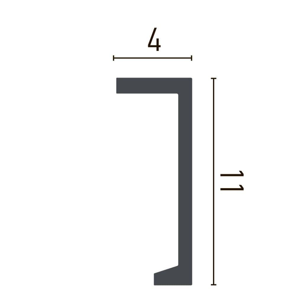 Cornisa decorativa din poliuretan P890 - 11x4x200 cm 2