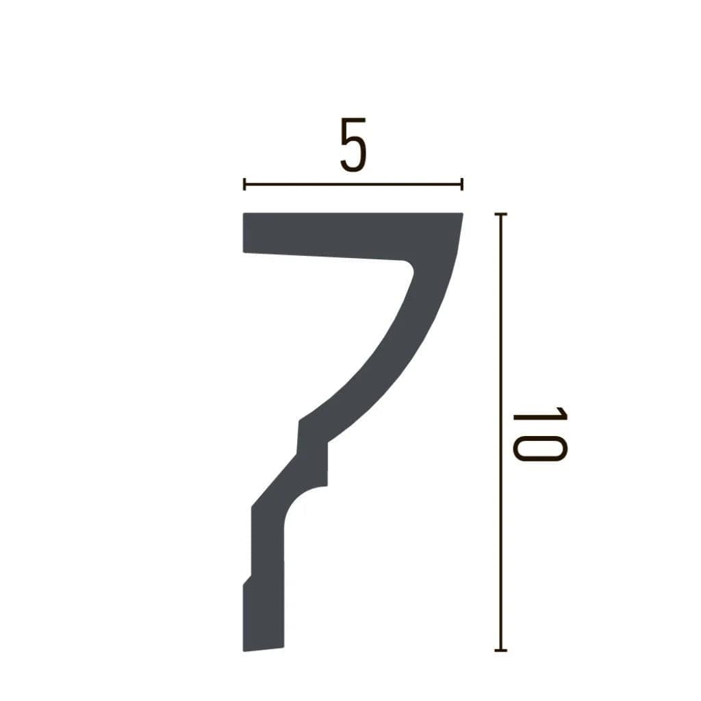 Cornisa decorativa din poliuretan P889 - 10x5x200 cm 2