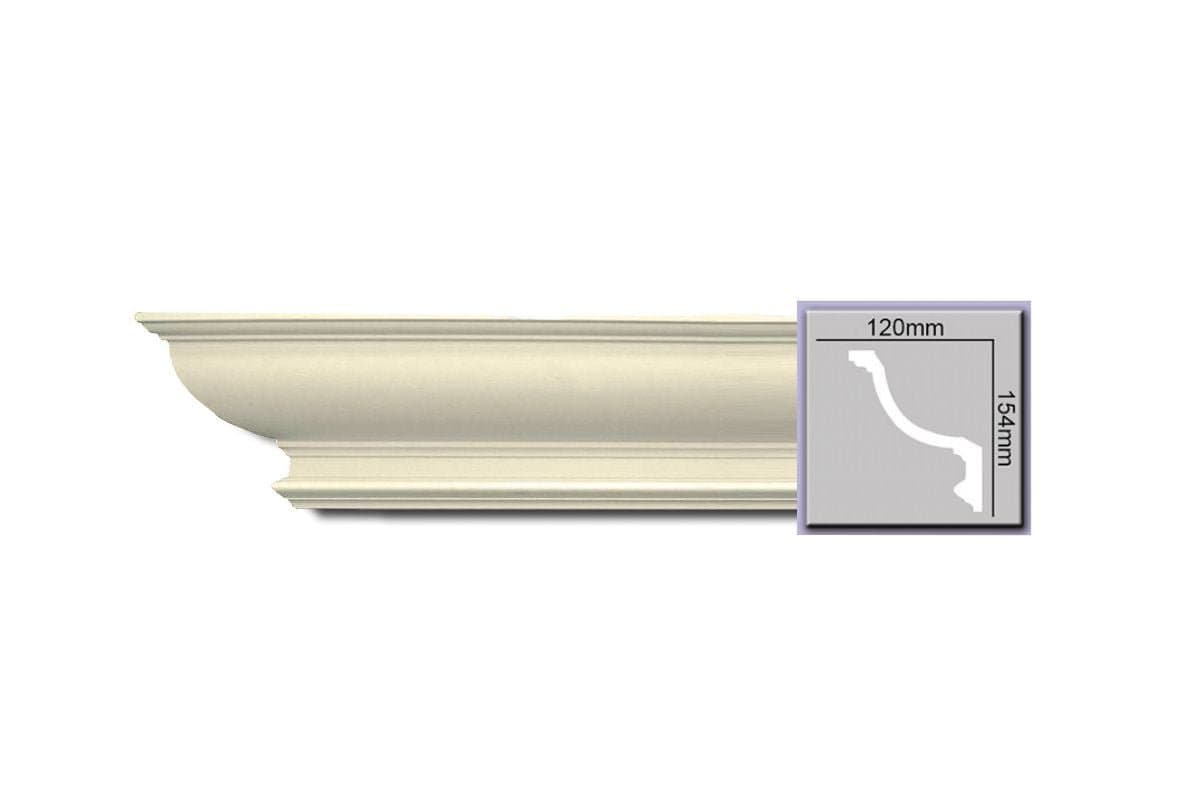 Cornisa decorativa din poliuretan P901 - 15.4x12x200 cm
