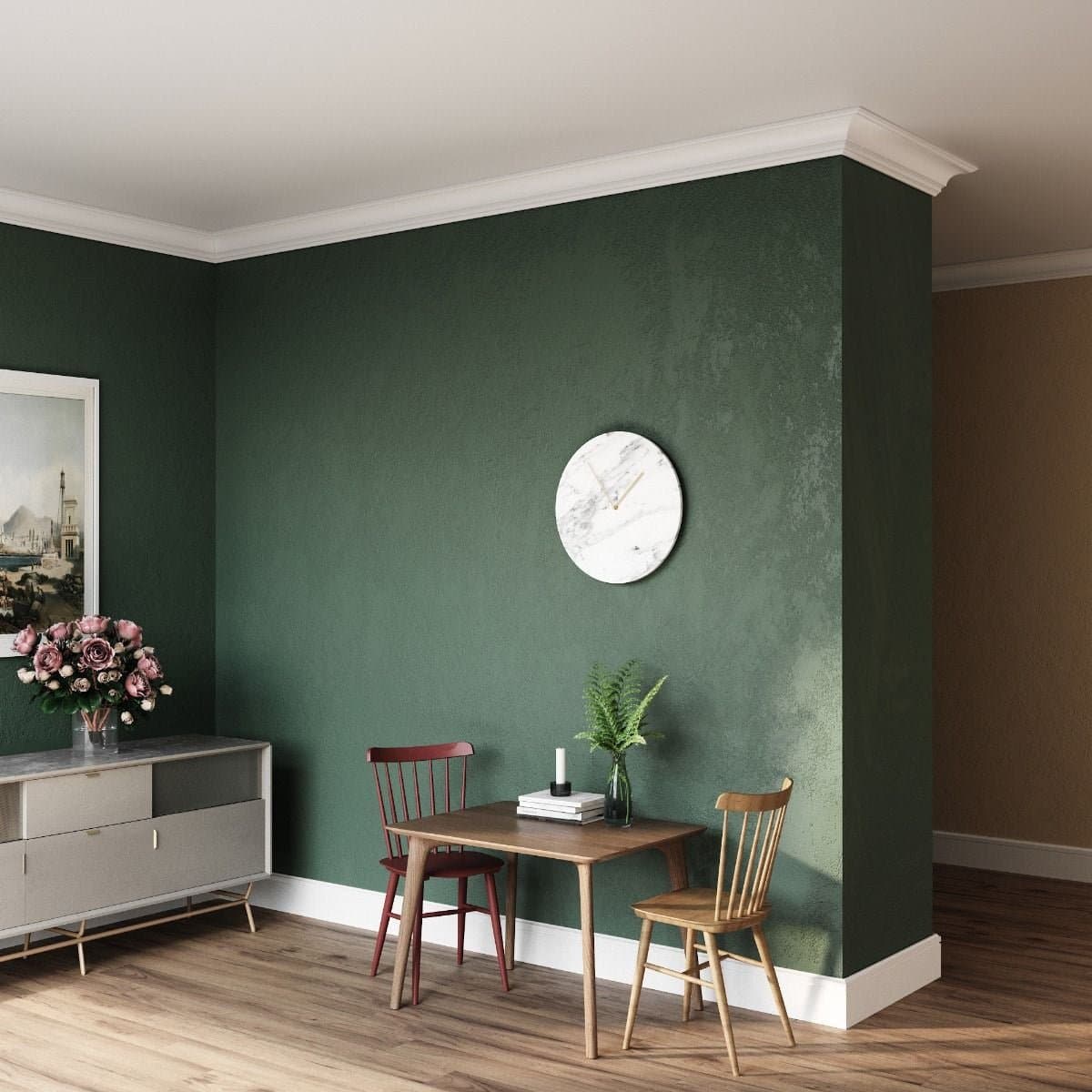 Cornisa decorativa din polimer rigid C18 - 11x12.4x200 cm 4