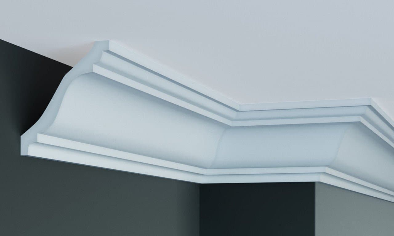 Cornisa decorativa din poliuretan Flexibil P950F - 12x11x200 cm