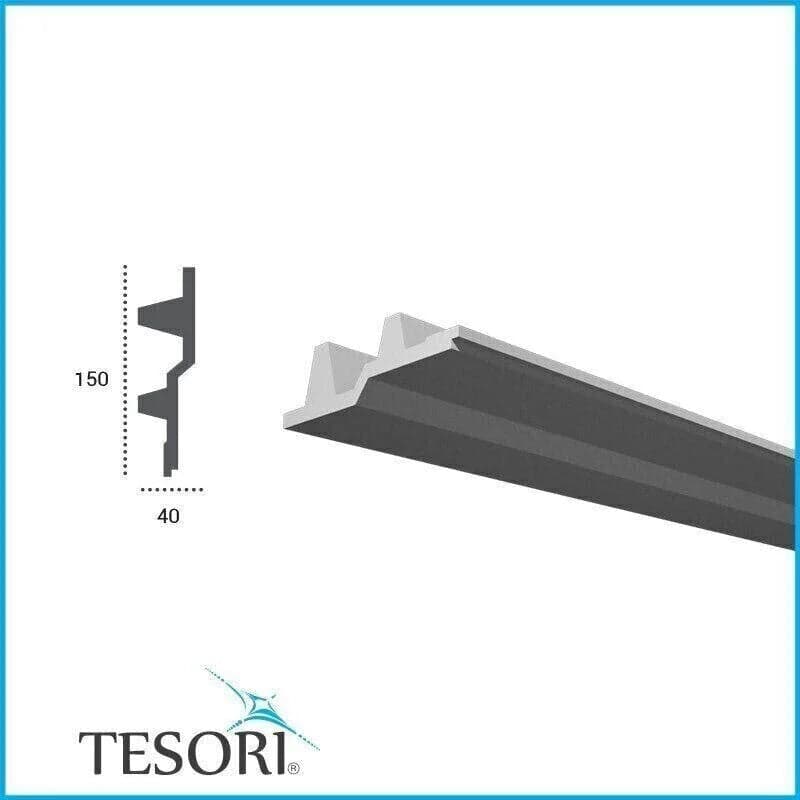Profil pentru banda LED din poliuretan KF709 - 15x4x200 cm 2