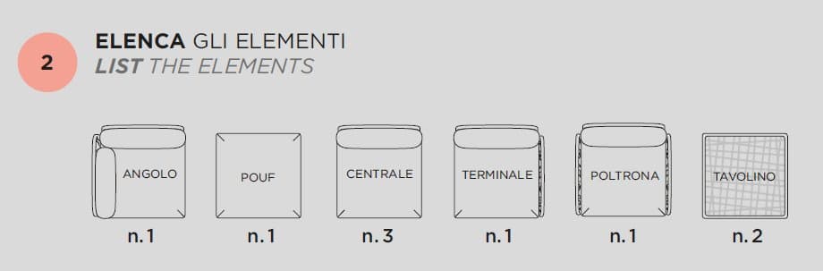 Canapea modulara pentru exterior  KOMODO 39