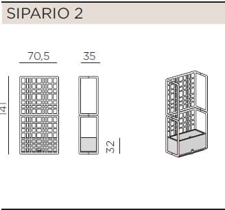 Sistem modular de perete despartitor Sipario 3 16