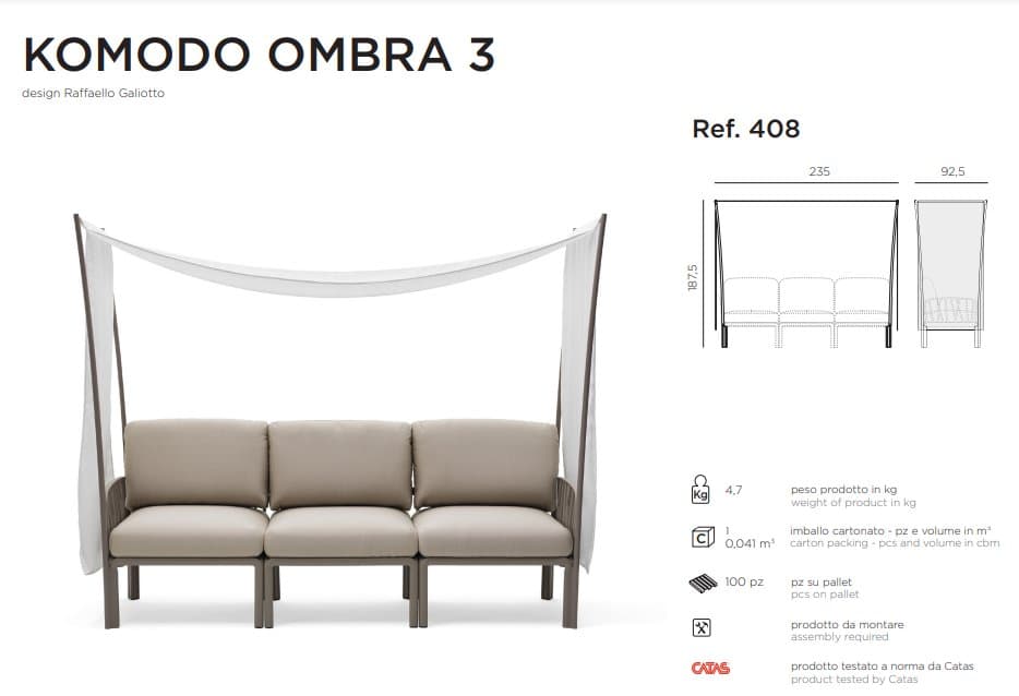 Baldachin exterior OMBRA  KOMODO 12