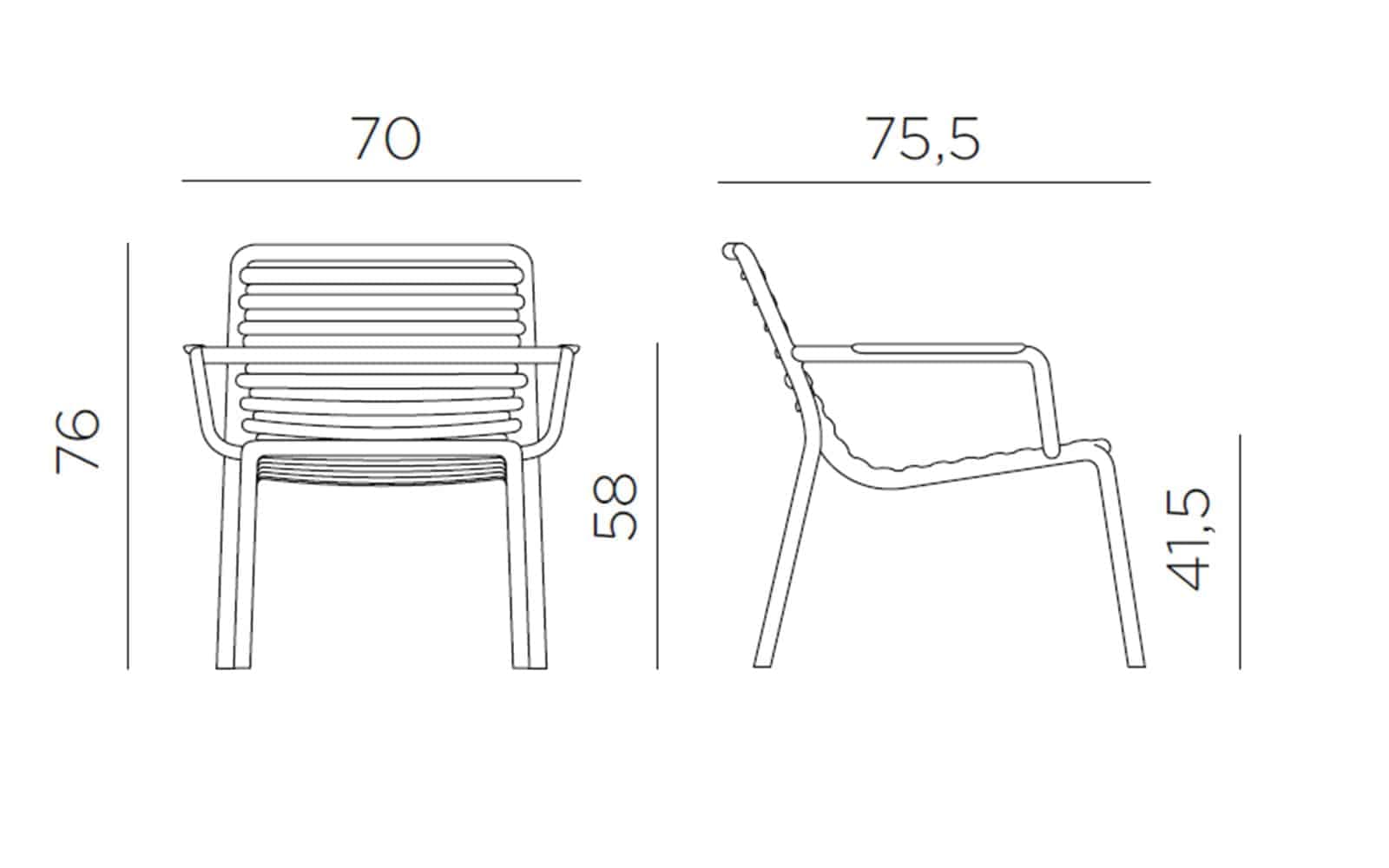 Scaun exterior Doga Relax 6