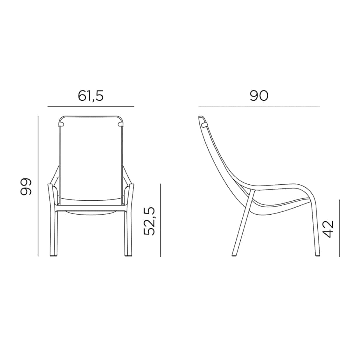 Senzolng de exterior Net Lounge 24