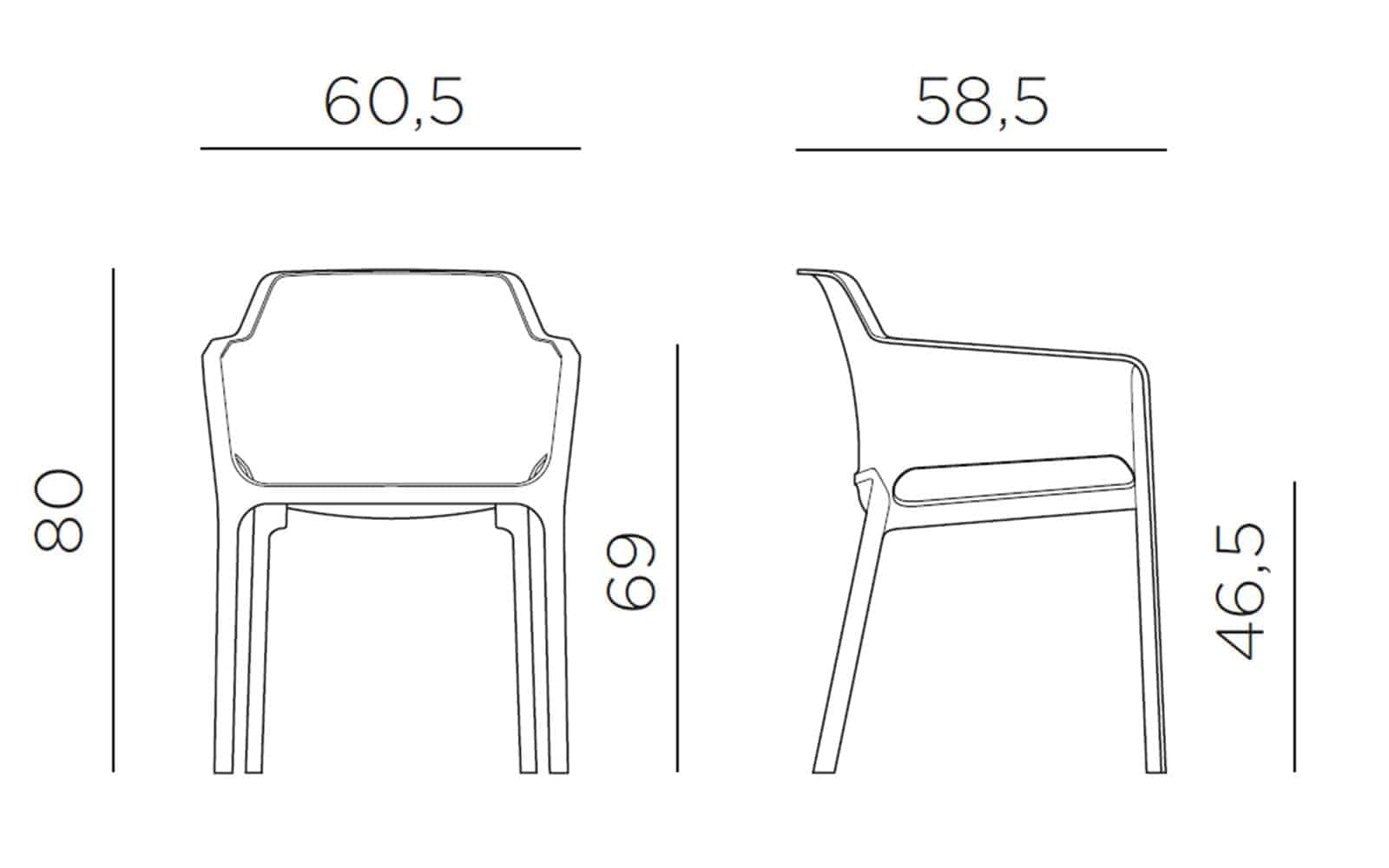 Scaun de exterior Net 20