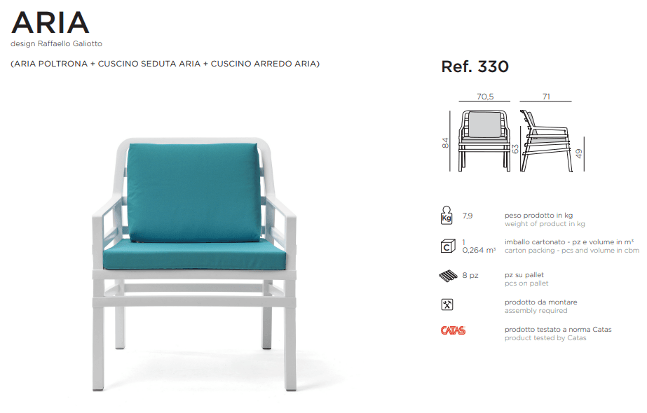 Fotoliu de exterior Aria 13