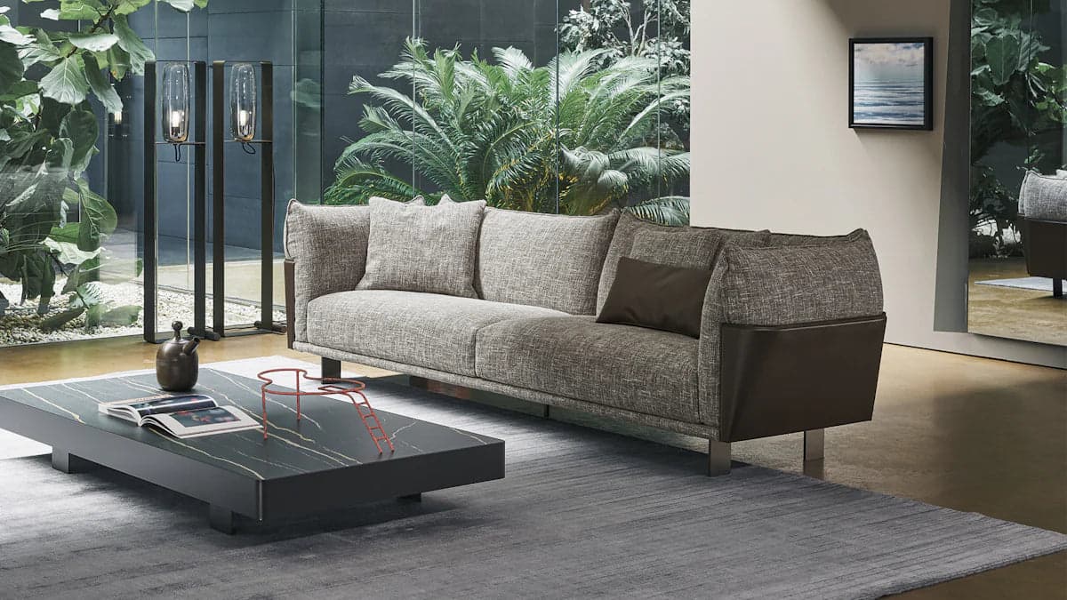 Bonaldo Canapea Blend Design Italian Modernă Pat Extensibil