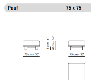 Bonaldo Canapea Blend Design Italian Modernă Pat Extensibil 11