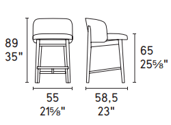 Scaun de bar ABREY  CS2042 MTO 5