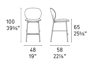 Scaun de bar INES CS2022 MTO 5
