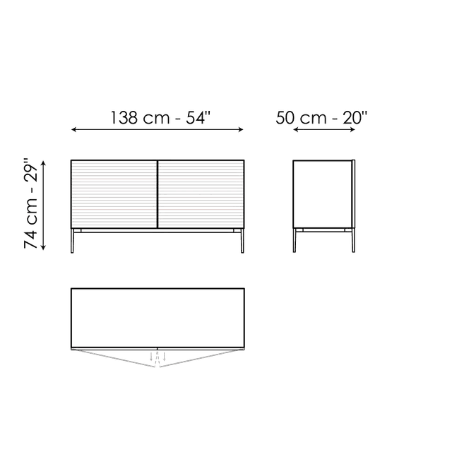 Comoda De Living Ruler 8