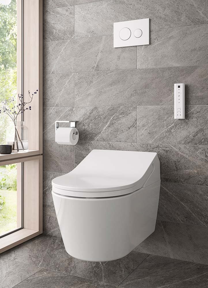 Set Complet Toaletă Inteligentă TOTO WASHLET® RW auto flush, White Trim, pe Pardoseală (Back-to-wall) 2