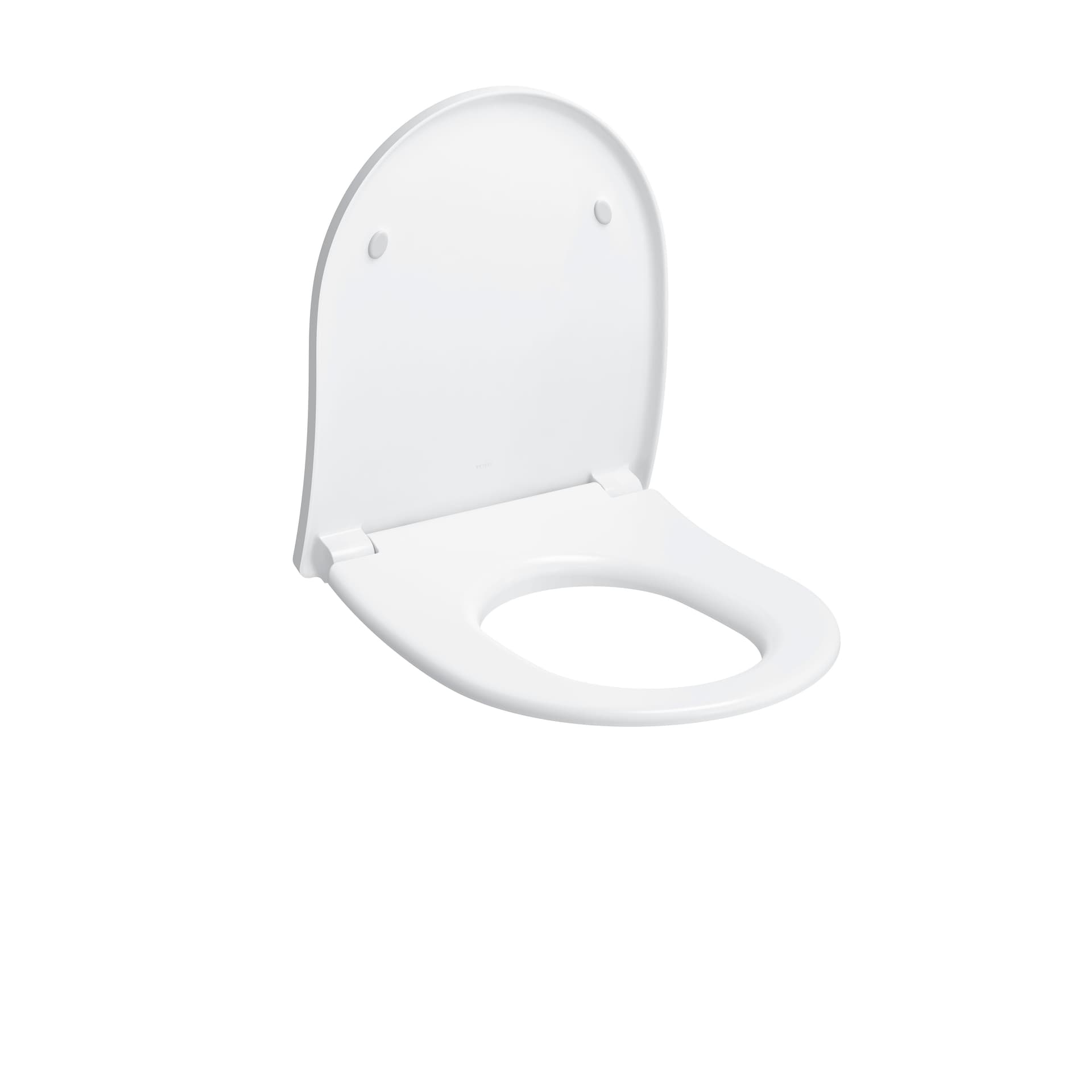 Capac WC RP Compact detașabil, cu funcție de închidere lentă și balamale din oțel inoxidabil