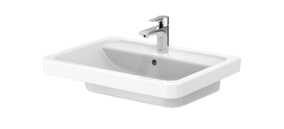 Lavoar CF 650 mm, cu orificiu robinet, cu preaplin