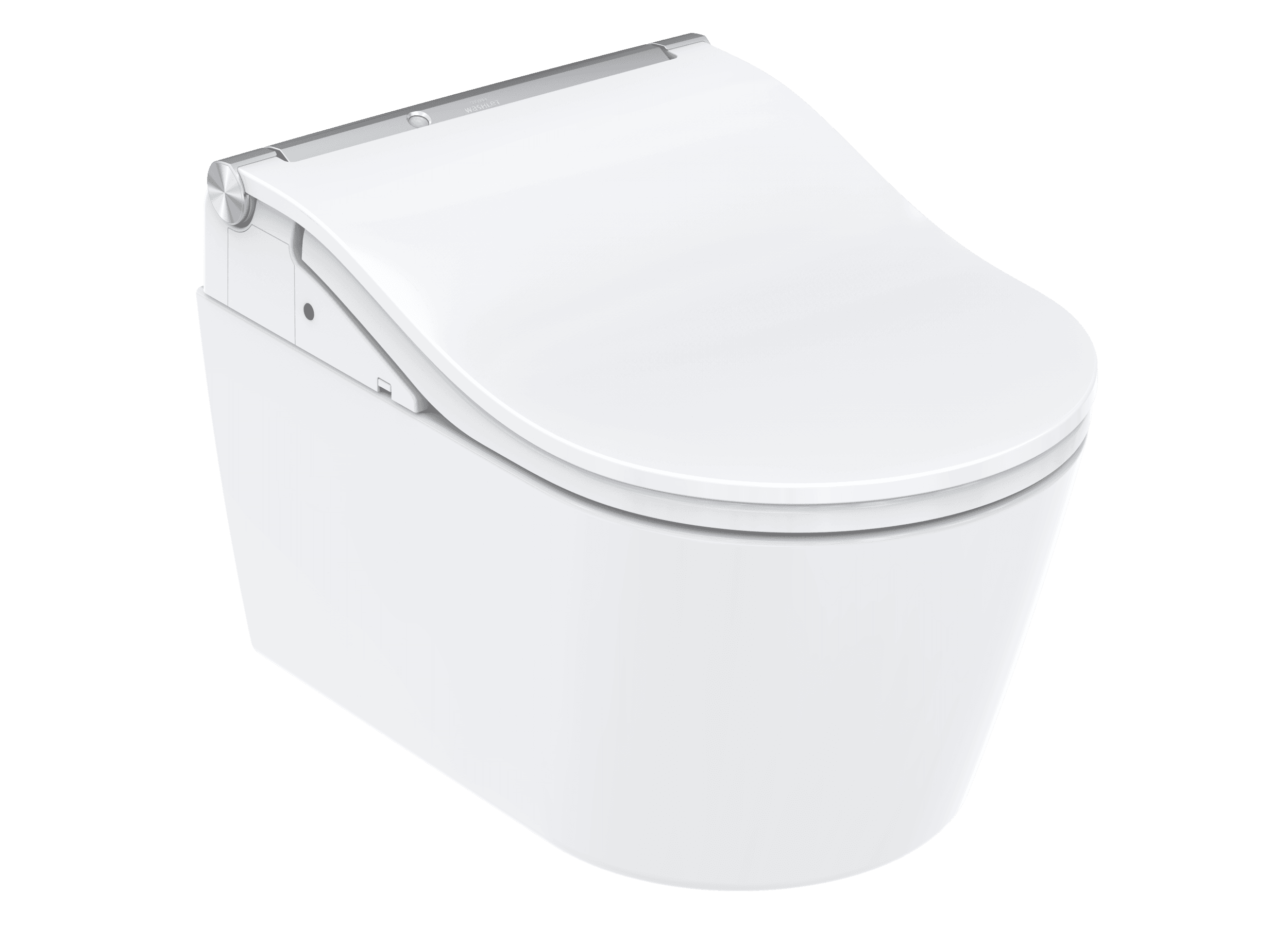 Set Complet TOTO WASHLET® RW Auto Flush, finisaj argintiu + WC RP, suspendat cu cadru pentru Auto Flush