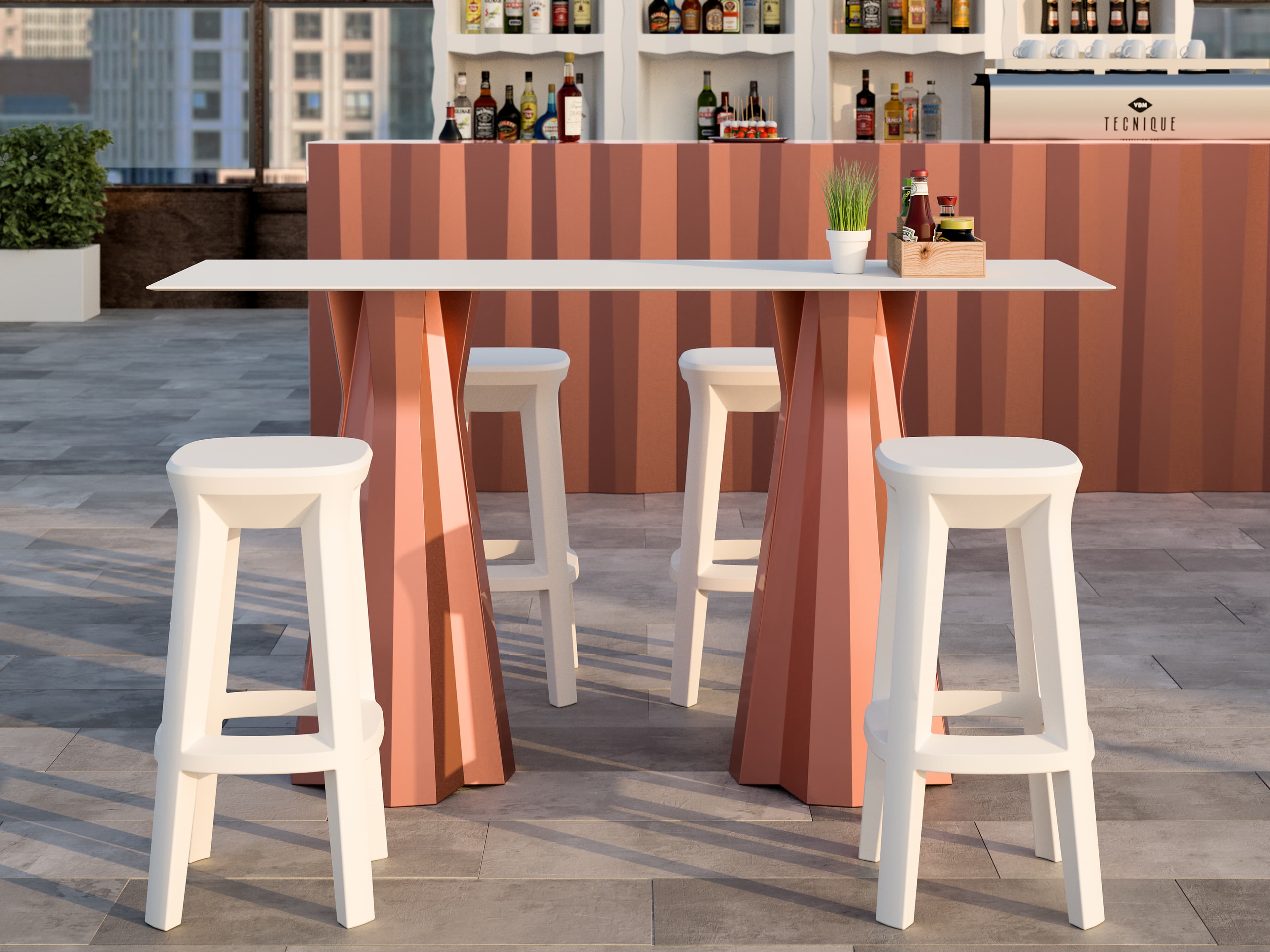Frozen Square Stool