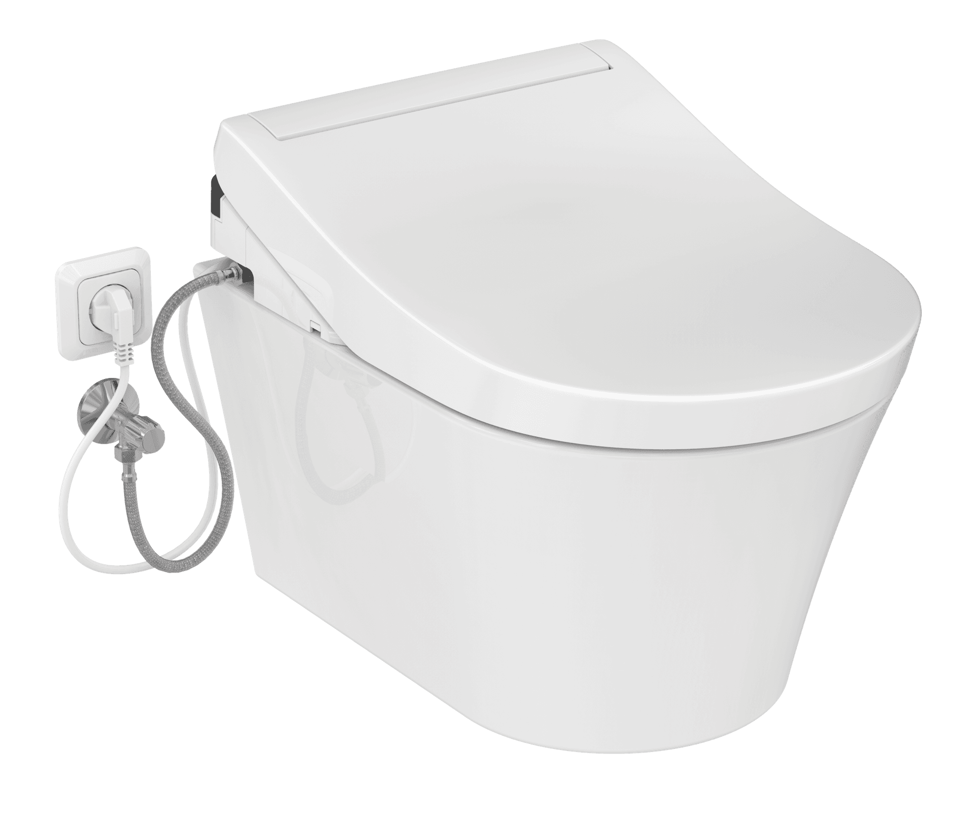 Set Toaletă Inteligentă TOTO WASHLET® RG Lite cu conexiuni laterale și Vas WC RP, suspendat